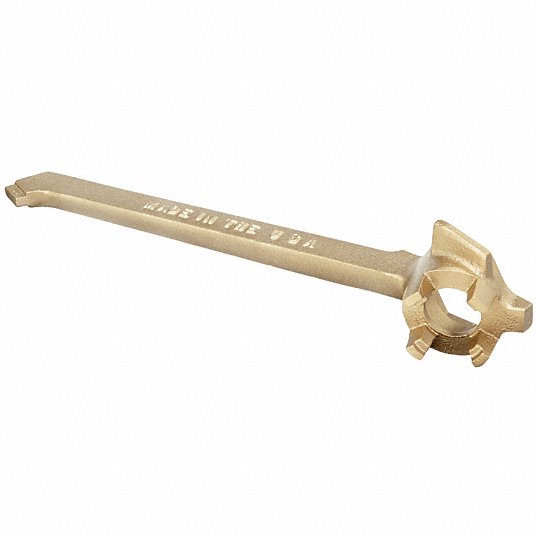 Standard Drum Wrench, Non-Sparking Brass : : Tools