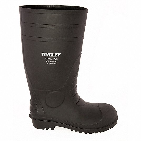 Tingley 31251 TINGLEY Rubber Boot Men s 10 Knee Steel Toe