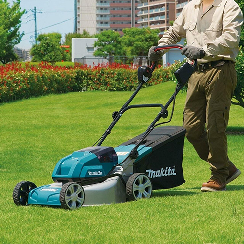 Makita DLM431Z Cordless Lawn Mower, 36V, Blade Type Tooth, Cutting Width 17inch(430mm), 3600rpm, 18kg